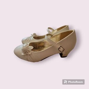 Jolene Mary Janes with Heel Off -White Girl